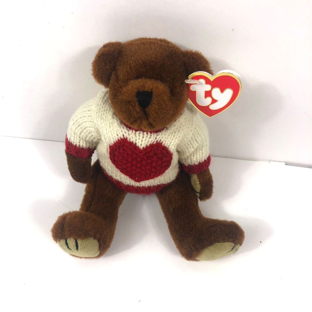 Ty Beanie Baby Teddy Bear Treasures Collection 1993 Casanova Red Heart Valentine
